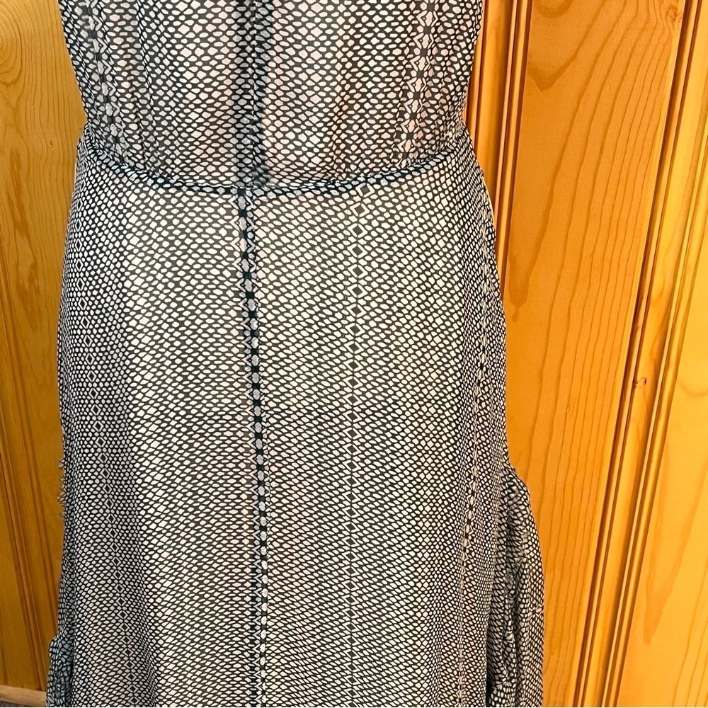 Heidi Merrick San Simeon Chiffon Maxi Dress Sz-S - Picture 8 of 12